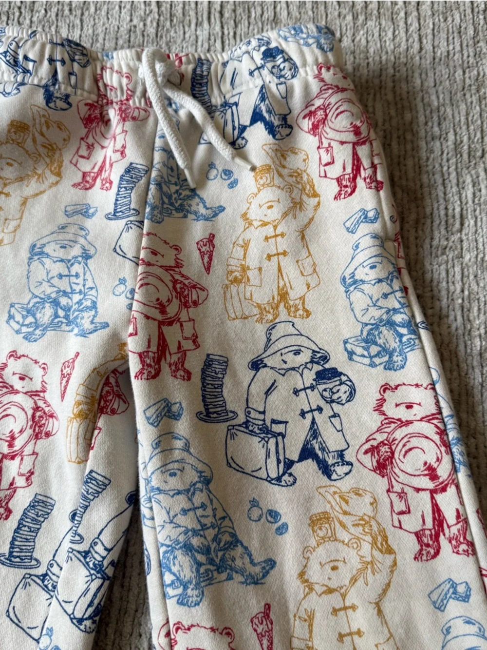 Paddington Bear Baby Gap Fleece Lined Jogger Pants‎ Size 5 Years
